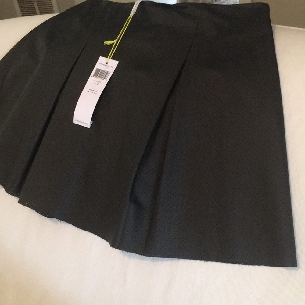 Black “BCBGeneration” Faux Leather Skirt
